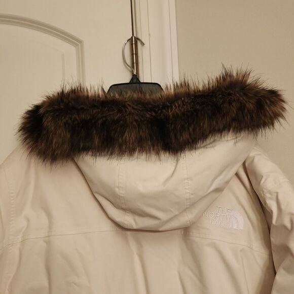 The North Face Men's White Puffer Coat Goose Down Interior Size 3XL - Picture 13 of 13